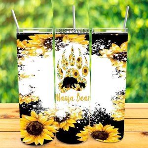 Sunflower Mama Bear Tumbler